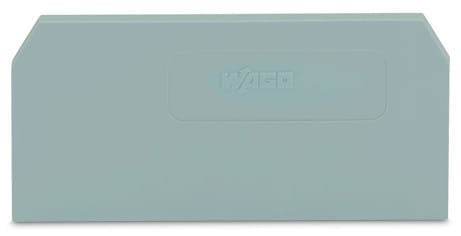 WAGO - Abschluss- und Zwischenplatte, 2mm dick, grau