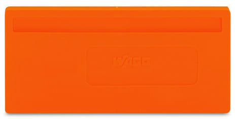 WAGO - Trennwand, 2mm dick, überstehend, orange