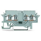 WAGO - Bauelementklemme, 4 Leiter, mit Diode 1N4007, grau