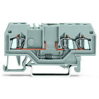 WAGO - Bauelementklemme, 3 Leiter, mit Diode 1N4007, grau
