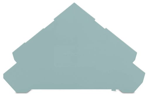WAGO - Abschluss- und Zwischenplatte, 1mm dick, für Vierstockklemmen, grau