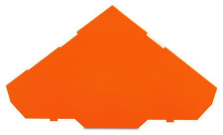 WAGO - Abschluss- und Zwischenplatte, 1mm dick, für Dreistockklemmen, orange