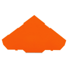 WAGO - Abschluss- und Zwischenplatte, 1mm dick, für Dreistockklemmen, orange