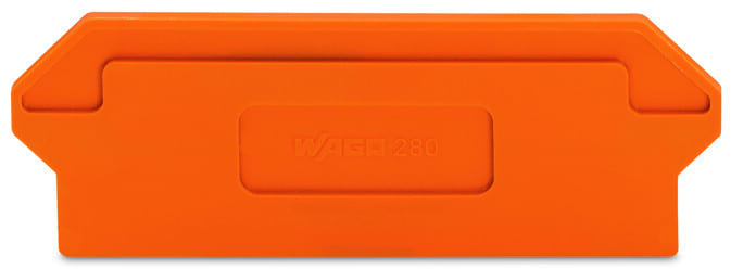 WAGO - Trennwand, 2mm dick, überstehend, orange