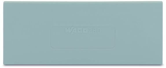 WAGO - Trennwand, 2mm dick, überstehend, grau
