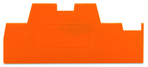 WAGO - Distanzplatte, 1, 1mm dick, orange