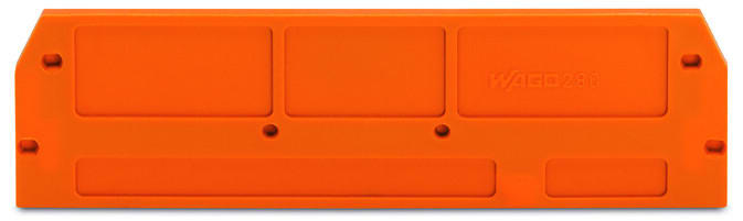 WAGO - Abschluss- und Zwischenplatte, 2,5mm dick, orange