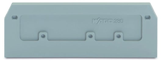 WAGO - Abschluss- und Zwischenplatte, 2,5mm dick, grau