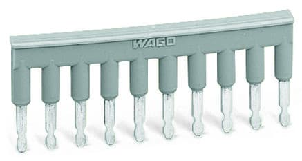 WAGO - Brücker, 10-fach, isoliert, grau