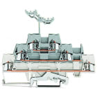 WAGO - Dreistockklemme, Schirmleiter-/ 2,5mm², weiß/grau/grau