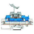 WAGO - Dreistockklemme, Schirmleiter-/ 2,5mm², weiß/blau/grau