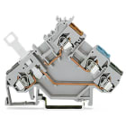 WAGO - 3-Leiter-Initiatorenklemme, mit farbigen Leitereinführungen, 2,5mm², grau