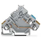 WAGO - 2-Leiter-Aktorenklemme, mit farbig bedruckten Leitereinführungen, 2,5mm², grau