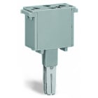 WAGO - Bauelementestecker, 2-polig, mit Gleichrichterdiode und LED, grau