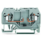 WAGO - Bauelementklemme, 2 Leiter, mit Diode 1N4007, grau