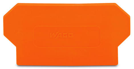WAGO - Trennwand, 2mm dick, überstehend, orange