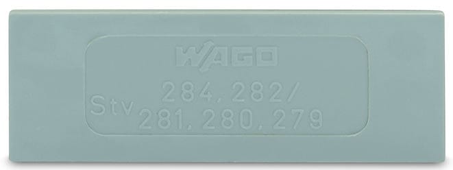 WAGO - Reduzierzwischenplatte, 1mm dick, nur bei Klemmen 4, 2,5 und 1,5mm², grau