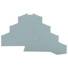 WAGO - Abschluss- und Zwischenplatte, 1mm dick, grau