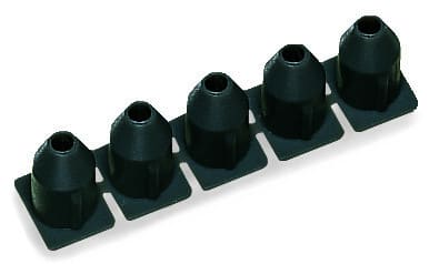 WAGO - Isolierungsstopp, 0,75 - 1,5mm², 5 Stück / Strang, dunkelgrau