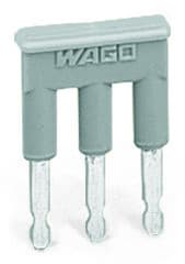 WAGO - Brücker, 3-fach, isoliert, grau