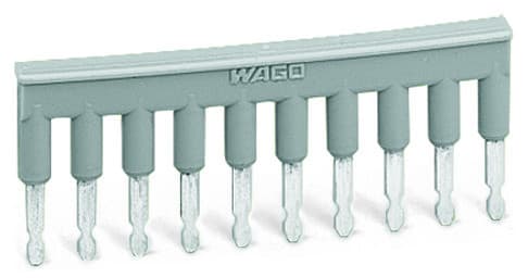 WAGO - Brücker, 10-fach, isoliert, grau