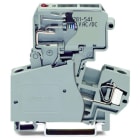 WAGO - 2-Leiter-Sicherungsklemme, schwenkbarer Sicherungshalter, für G-Sicherungseinsatz ¼''x1¼'', grau