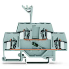 WAGO - Bauelementklemme, Doppelstock, mit Diode 1N4007, grau