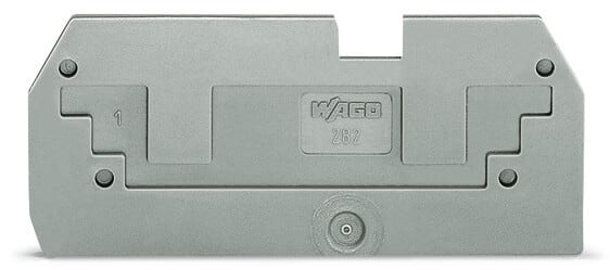 WAGO - Reduzierabdeckplatte, 1mm dick, in Verbindung mit 2-Leiter-Klemmen 282-901, grau
