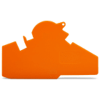 WAGO - Abschluss- und Trennplatte, 1,5mm dick, mit Plombiermöglichkeit, orange