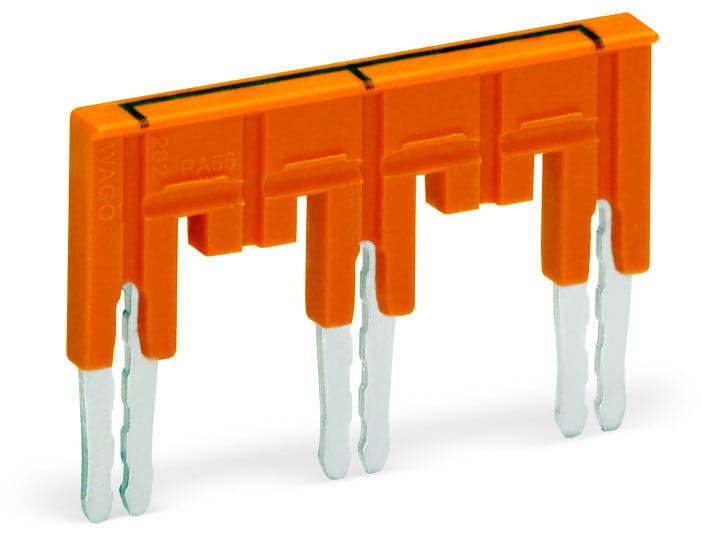WAGO - Brücker, isoliert, orange
