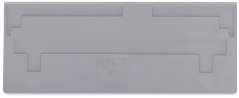 WAGO - Trennwand, 2mm dick, überstehend, grau