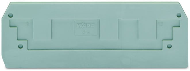WAGO - Abschluss- und Zwischenplatte, 2,5mm dick, grau