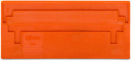 WAGO - Trennwand, 2mm dick, überstehend, orange