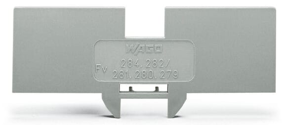 WAGO - Reduzierabdeckplatte, 1mm dick, in Verbindung mit 4-Leiter-Klemmen 280-633, orange