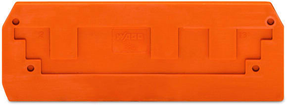 WAGO - Abschluss- und Zwischenplatte, 2,5mm dick, orange
