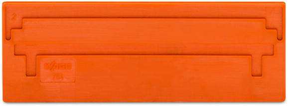WAGO - Trennwand, 2mm dick, überstehend, orange