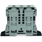 WAGO - 2-Leiter-Durchgangsklemme, 185mm², seitliche Beschriftungsaufnahmen, grau