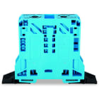 WAGO - 2-Leiter-Durchgangsklemme, 50mm², seitliche Beschriftungsaufnahmen, blau