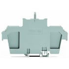 WAGO - Abdeckprofilträger, Typ 2, inkl. Fixier- Verriegelungsschrauben+Rändelmutter, grau