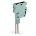 WAGO - B-Prüfsteckermodul, anreihbar, zu Serie 282 mit Brückerschlitzen, grau