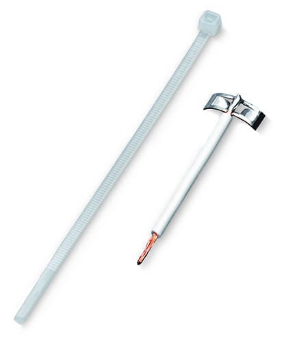 WAGO - Schirmübergabe, + Kabelbinder für Schirmdurchmesser 5mm bis 10mm, 150mm lang, grau