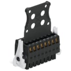 WAGO - 1-Leiter-Federleiste- 2-reihig, CAGE CLAMP®, 1,5mm², schwarz
