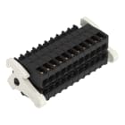 WAGO - 1-Leiter-Federleiste- 2-reihig, CAGE CLAMP®, 1,5mm², schwarz