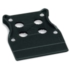WAGO - Zugentlastungsplatte, für Federleisten, 11mm breit, schwarz
