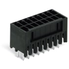 WAGO - THR-Stiftleiste, 2-reihig, Lötstift 0,8x0,8mm, gerade, schwarz