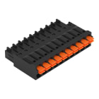 WAGO - 1-Leiter-Federleiste, Drücker, 1,5mm², schwarz