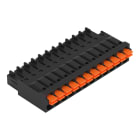 WAGO - 1-Leiter-Federleiste, Drücker, 1,5mm², schwarz