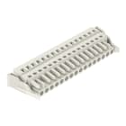 WAGO - 1-Leiter-Federleiste, CAGE CLAMP®, 2,5mm², lichtgrau