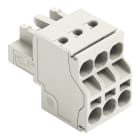 WAGO - 2-Leiter-Federleiste, Push-in CAGE CLAMP®, 2,5mm², lichtgrau