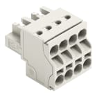 WAGO - 2-Leiter-Federleiste, Push-in CAGE CLAMP®, 2,5mm², lichtgrau